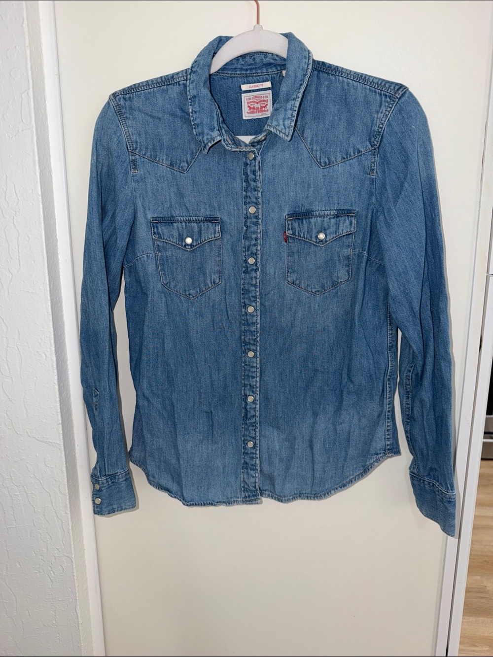 Levi's Classic Fit Western Shirt Blue | S
